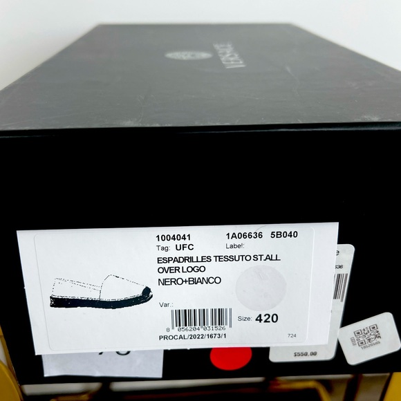 Versace Espadrilles NIB 42 Fits US 9 - Picture 2 of 8